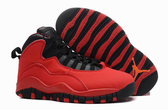 Women Air Jordan 10 GS Fusion Red